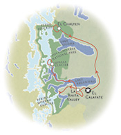Walking Patagonia Argentina Map